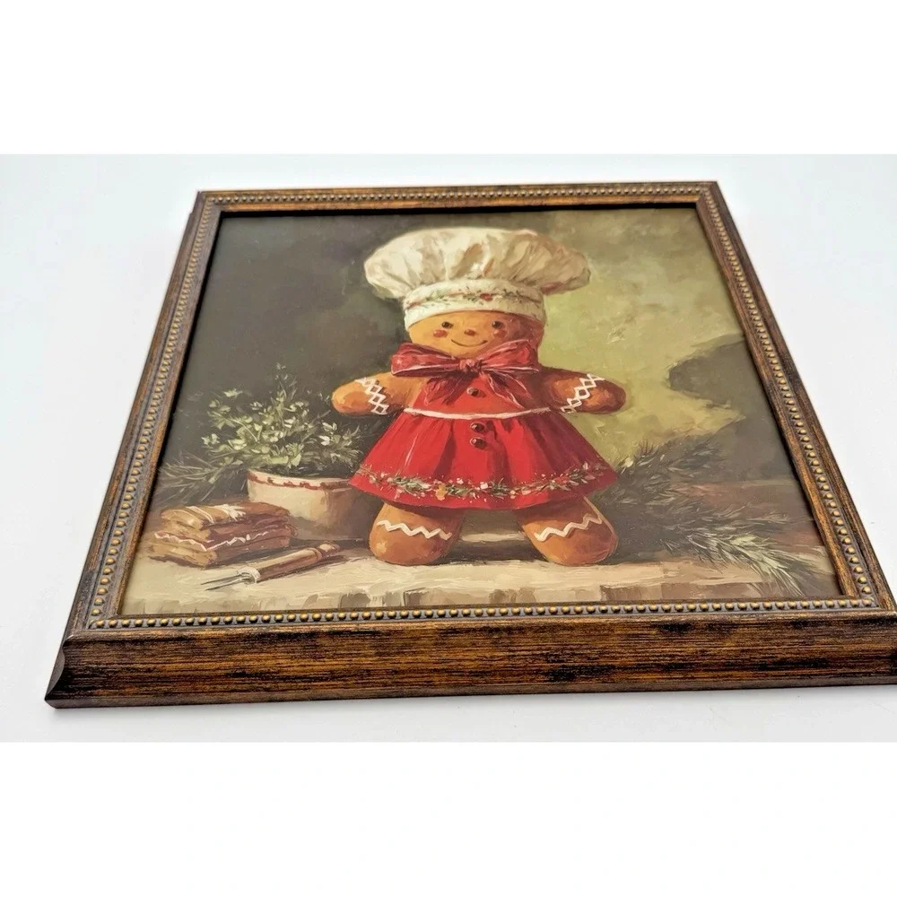 Robert Stanley Gingerbread Baker Wood Wall Decor Christmas Holiday NEW